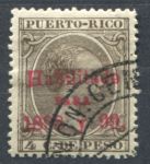Пуэрто-Рико 1898 г. • SC# 162 • 4 c. • король Альфонс XIII • надпечатка • стандарт • Used VF