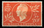 Уоллис и Футуна 1944 г. • Iv# 147 • 5 + 20 fr. • Французский фонд помощи • MH OG VF