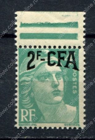 Реюньон 1949-1952 гг. • Iv# 290 • 2 fr./4 fr. • надпечатка нов. номинала и CFA • MNH OG XF ( кат. - €10 )