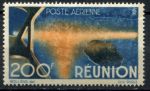 Реюньон 1947 г. • Iv# A44 • остров из кабины самолета • авиапочта • MNH OG F- ( кат.- €25 )