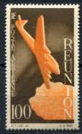 Реюньон 1947 г. • Iv# A43 • самолет над картой • авиапочта • MH OG* F-VF ( кат.- €15 )