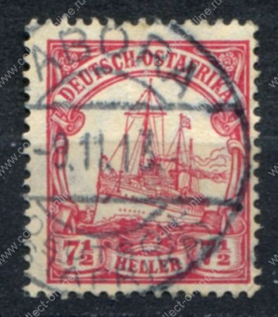 Германская Юго-западная Африка 1905-1920 гг. • Mi# 32 • 7½ pf. • Императорская яхта "Гогенцоллерн" • в.з. • Used VF