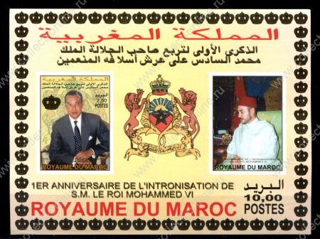 Марокко 2000 г. • Mi# Block 26 • Король Мухаммед VI • блок • MNH OG VF