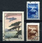 СССР 1955 г. • Сол# 1814-6 • 1 - 2 руб. • Авиапочта • полн. серия • Used(ФГ) OG VF