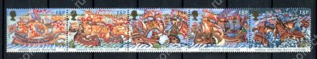 Великобритания 1988 г. • Gb# 1400-1404 • 400 лет победы над Испанской Армадой • полн. серия • MNH OG VF