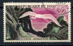 Того 1959 г. • Mi# 265 • 500 fr. • журавль • авиапочта • концовка • Used VF