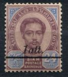 Таиланд 1907 г. • Sc# 109 • 1 на 24 a. • надпечатка нов. номинала • стандарт • MLH OG VF