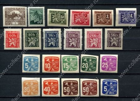 Чехословакия 1918-1945 гг. • подборка 22 чистые ** старые марки • MNH OG VF