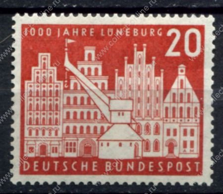 Германия • ФРГ 1956 г. • MI# 230 • 1000-летие основания Люнебурга • MH OG VF ( кат. - €10- )