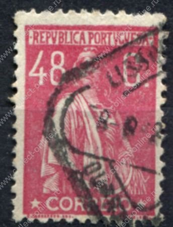 Португалия 1912-1931 гг. • Sc# 263 • 48 c. • Церера • стандарт • Used VF ( кат. - $4 )