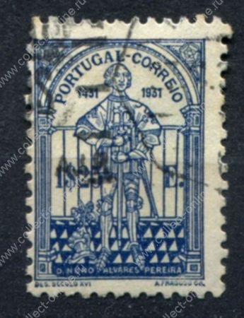 Португалия 1931 г. • Sc# 538 • 1.25 e. • Нуну Алвареш Перейра • Used VF ( кат.- $25 )
