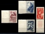 Франция 1949 г. • Mi# 834-837 • Восстановление экономики • прфессии • полн. серия поля • MNH OG XF