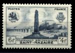 Франция 1947 г. • Mi# 785 • 6+4 fr. • 5-летие рейда на Сен-Назер • MNH OG VF