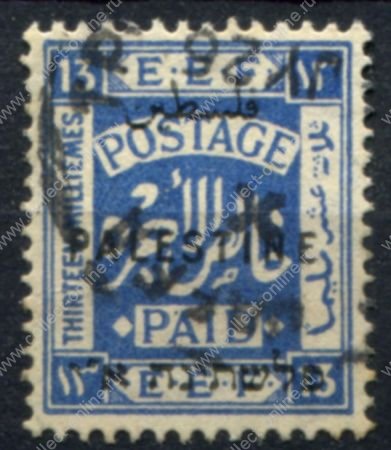 Палестина 1922 г. • Gb# 80 • 13 m. • Британский мандат Лиги Наций • Used VF