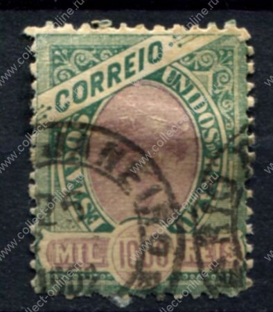 Бразилия 1899 г. • SC# 150A • 1000 R. • без в.з. • стандарт • Used F-VF ( кат. - $15 )
