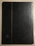 Альбом для марок A4 • 8 листов(16 страниц) фон черный • Германия(Lindner) • б.у. AU+