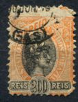 Бразилия 1894-1897 гг. • Sc# 118 • 200 R. • без в.з. • стандарт • Used F-VF