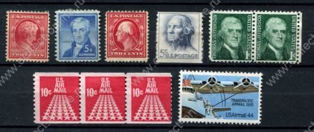 США • XX век • набор 10 чистых (*) марок • MNG VF