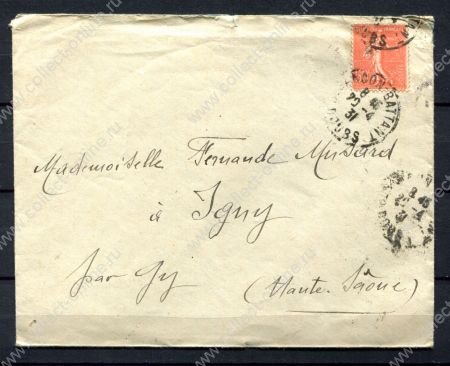 Франция 1931 г. • Iv# 199 • 50 c. • на конверте • Used VF