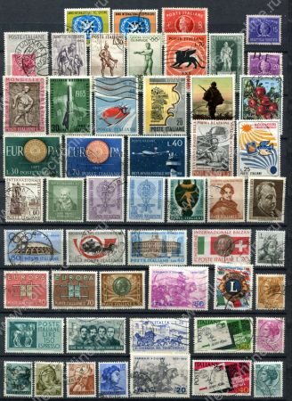 Италия 1947-1968 гг. • лот 52 разные марки • коммеморатив+стандарт • Used VF