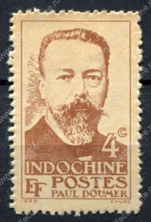 Индокитай 1944 г. • Iv# 252 • 4 c. • выдающиеся деятели колонии, Поль Думе́р • MNH VF
