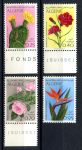Алжир 1969 г. • Mi# 517-520 • экзотические цветы • полн. серия • MNH OG VF ( кат. - €6 )