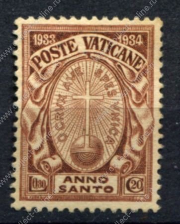 Ватикан 1933 г. • Mi# 19 • 0.80 L. + 15 c. • Святой год • MNG VF ( кат. - €35-* ) 