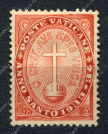 Ватикан 1933 г. • Mi# 18 • 0.75 L. + 15 c. • Святой год • MNG VF ( кат. - €28-* )