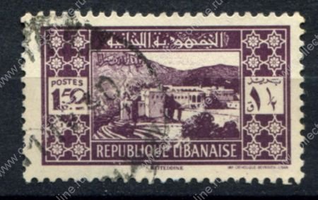 Ливан 1930-1935 гг. • Iv# 135 • 1.50 pi. • архитектура и виды страны • Used VF