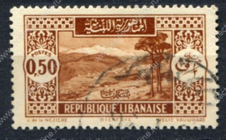 Ливан 1930-1935 гг. • Iv# 131 • 0.50 pi. • архитектура и виды страны • Used VF