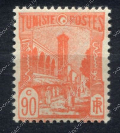 Тунис 1926-1928 гг. • Iv# 136 • 90 c. • мечеть Халфауин • стандарт • MNH OG VF
