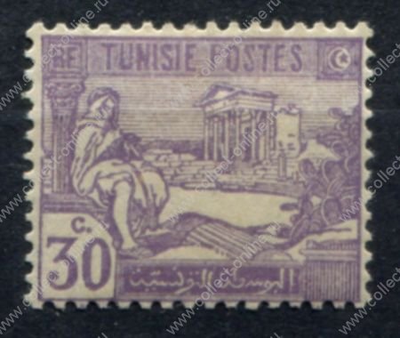 Тунис 1923-1928 гг. • Iv# 102 • 30 c. • осн. выпуск • пастух • стандарт • MNH OG VF