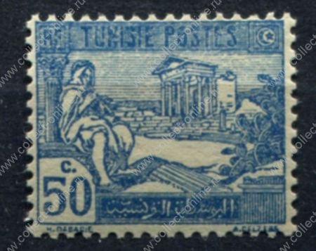 Тунис 1922 г. • Iv# 78 • 50 c. • осн. выпуск • пастух • стандарт • MNH OG VF