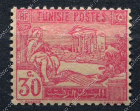 Тунис 1922 г. • Iv# 77 • 30 c. • осн. выпуск • пастух • стандарт • MNH OG VF