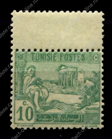 Тунис 1922 г. • Iv# 76 • 10 c. • осн. выпуск • пастух • стандарт • MNH OG XF