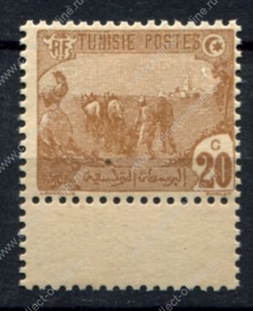 Тунис 1906-1920 гг. • Iv# 34 • 20 c. • рабочие • стандарт • MNH OG VF