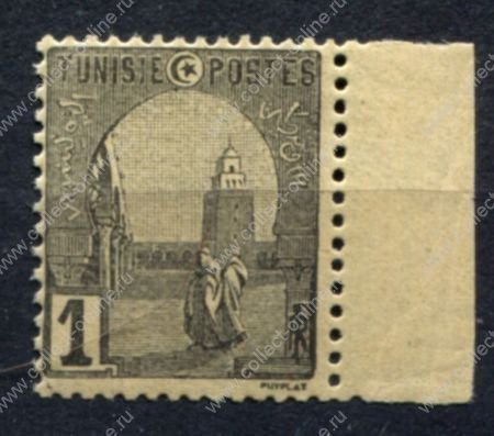 Тунис 1906-1920 гг. • Iv# 29 • 1 c. • Мечеть Укба • стандарт • MNH OG VF