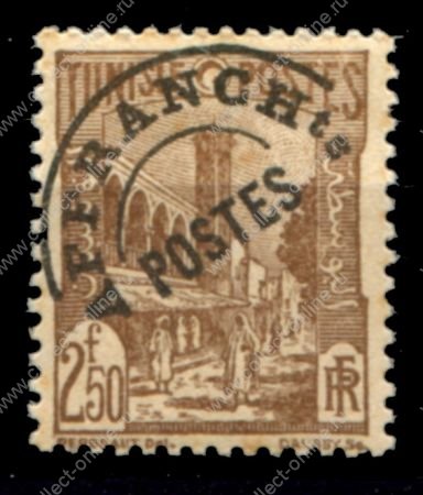 Тунис 1926-1947 гг. • Iv# PO 8 • 2.50 fr. • предгашение • стандарт • MNH OG* VF