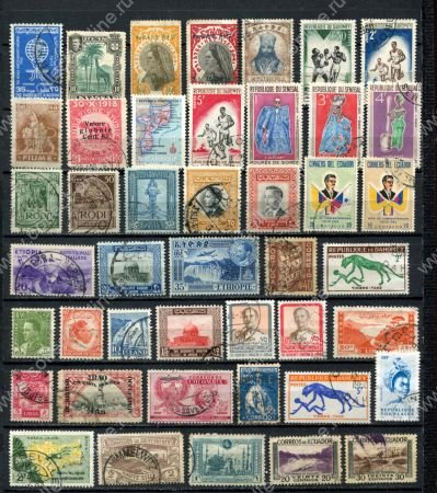 Иностранные марки • колонии, экзотика • набор 44 разных • Used F-VF