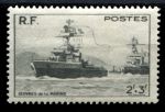 Франция 1946 г. • Iv# 752 • 2+3.fr. • боевые корабли • MNH OG VF (1)