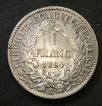 Франция 1894 г. A(Париж) KM# 822.1 • 1 франк • богиня Церера • серебро • регулярный выпуск • XF+