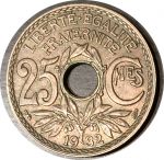 Франция 1932 г. • KM# 867a • 25 сантимов • регулярный выпуск • MS BU ( кат. - $4 )
