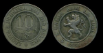 Бельгия 1861 г. • KM# 22 • 10 сантимов • "Des Belges" • регулярный выпуск • XF ( кат. - $15 )