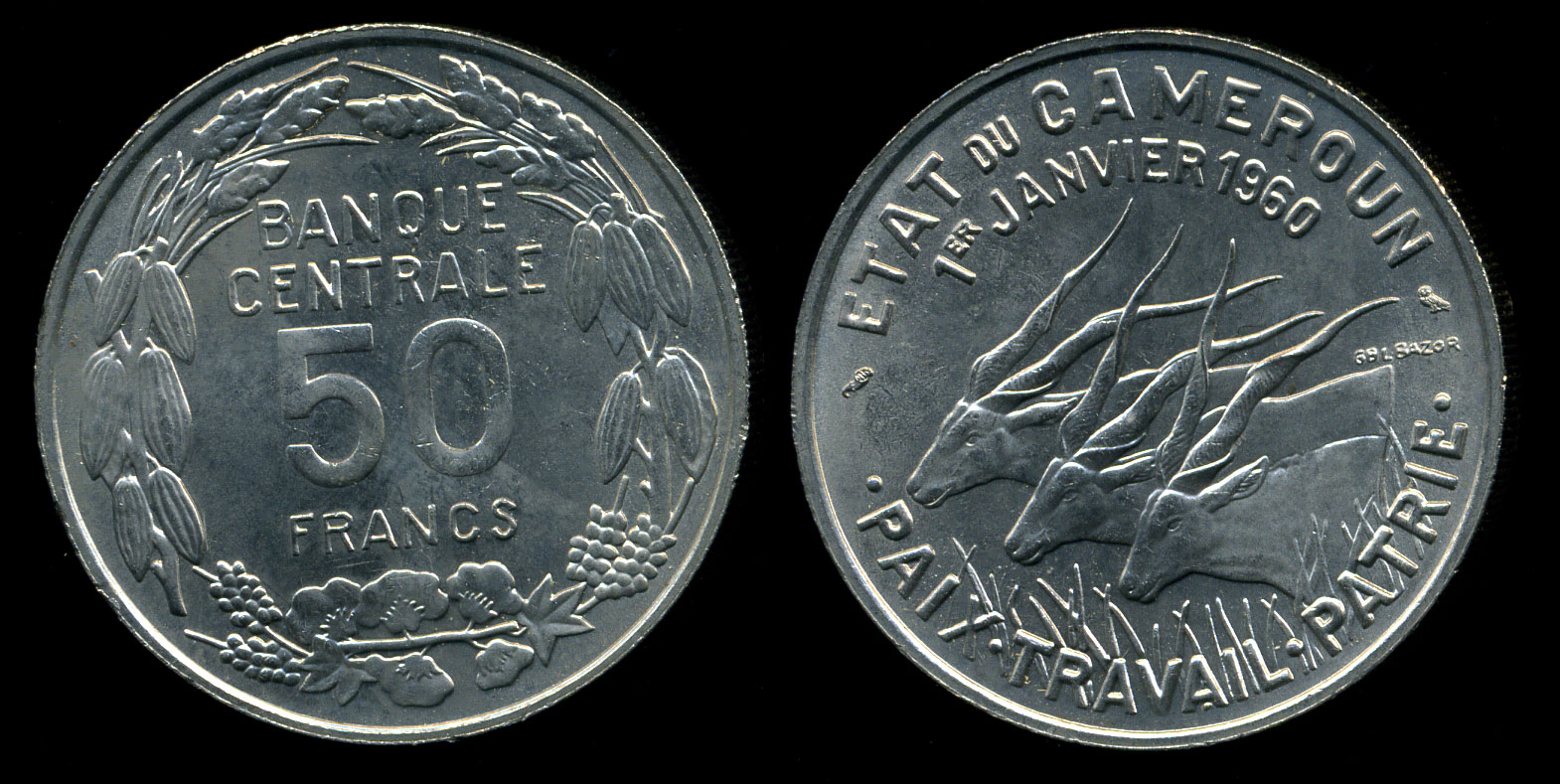Тринадцать пятьдесят. Африка 1960. 50 Франков 1960 г Франция. Африка 1960 г. Монета Африки 1960 г.