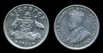 Австралия 1926 г. • KM# 25 • 6 пенсов • Георг V • серебро • регулярный выпуск • VF ( кат.- $20 )