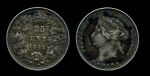 Канада 1871 г. • KM# 5 • 25 центов • Виктория • серебро • XF+ ( кат. -$250+ )