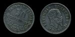 Италия 1867 г. M(милан) BN • KM# 14.1 • 50 чентезимо • Король Виктор Эммануил II • серебро • XF+ ( кат. - $30+ )