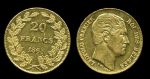 Бельгия 1865 г. • KM# 23 • 20 франков • Леопольд I • L. Wiener • золото 900 - 6.45 гр. • AU+