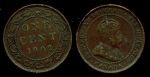 Канада 1902 г. • KM# 8 • 1 цент • Эдуард VII • регулярный выпуск • XF-AU