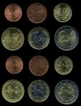 Литва 2015 г. • 2,5,10,50 центов, 1 и 2 евро • лот 6 монет • MS BU